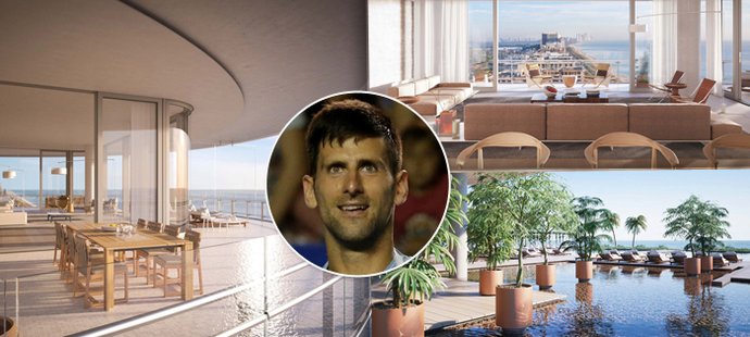 Tenista Novak Djokovič si pořídil luxusní hnízdečko v Miami. Vyšlo ho zhruba na 150 milionů korun.