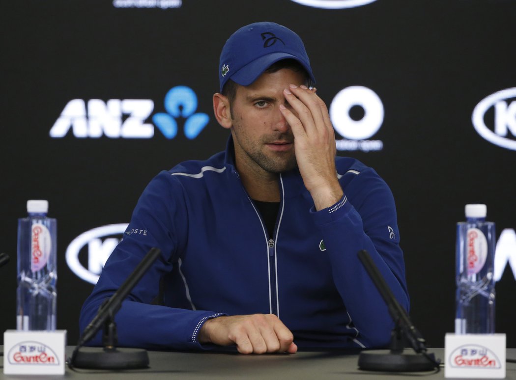 Novak Djokovič po porážce na Indian Wells