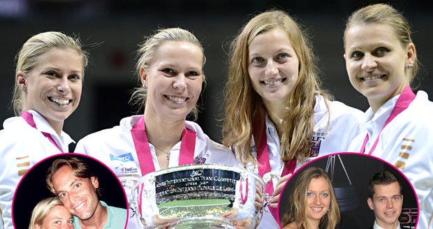 Které tenisové královny z Česka jsou zadané, a které momentálně bez partnera? Napoví obrázky v rozích
