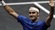 Roger Federer předvedl ve svém prvním utkání na Laver Cupu suverénní výkon