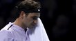 Veliké zklamání ve tváři Rogera Federera