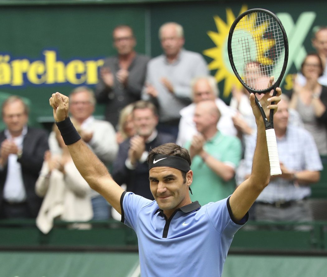 Roger Federer slaví další titul
