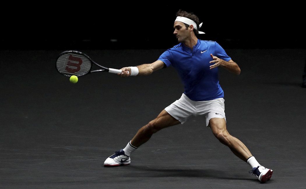 Roger Federer byl hlavní hvězdou Laver Cupu