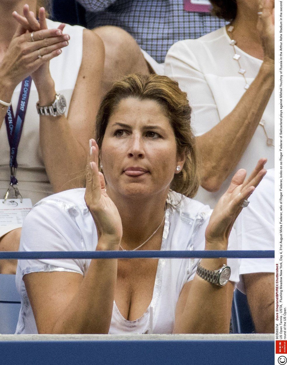 Mirka si US Open užívá.