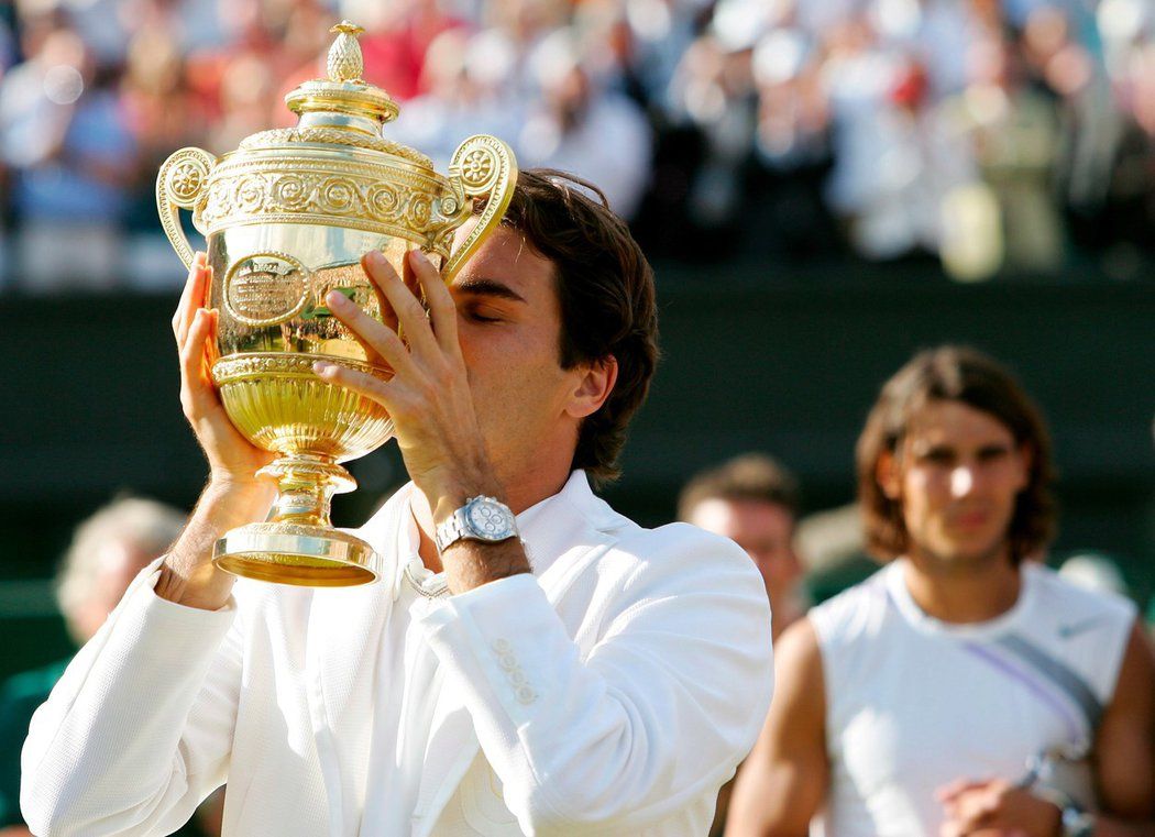 I v roce 2007 se z wimbledonského titulu radoval Roger Federer