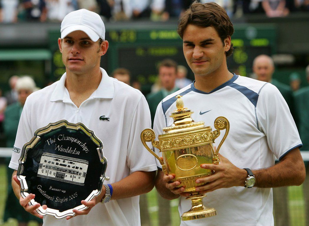 Andy Roddick po dalším prohraném wimbledonském finále v roce 2005