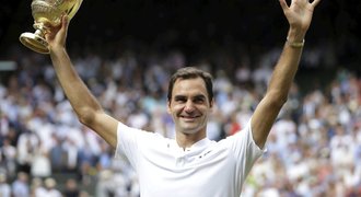 Osmý titul z Wimbledonu? Nikdy jsem o tom ani nesnil, jásal Federer