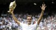 Roger Federer vyhrál poosmé slavný Wimbledon