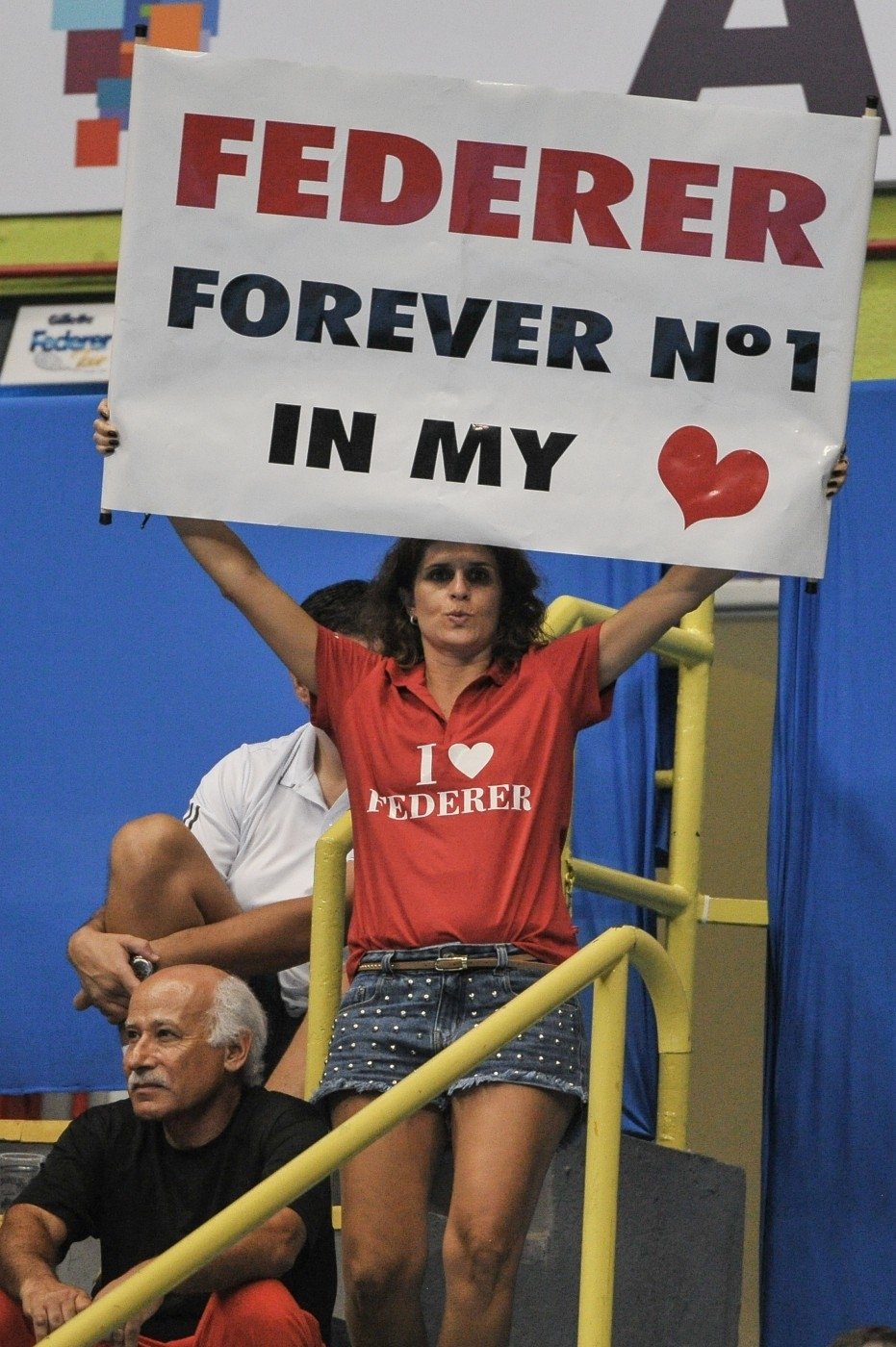 Je jedno, jestli je Roger Federer číslo jedna na tenisovém žebříčku. Pro tuto brazilskou fanynku je nejlepší navždy.