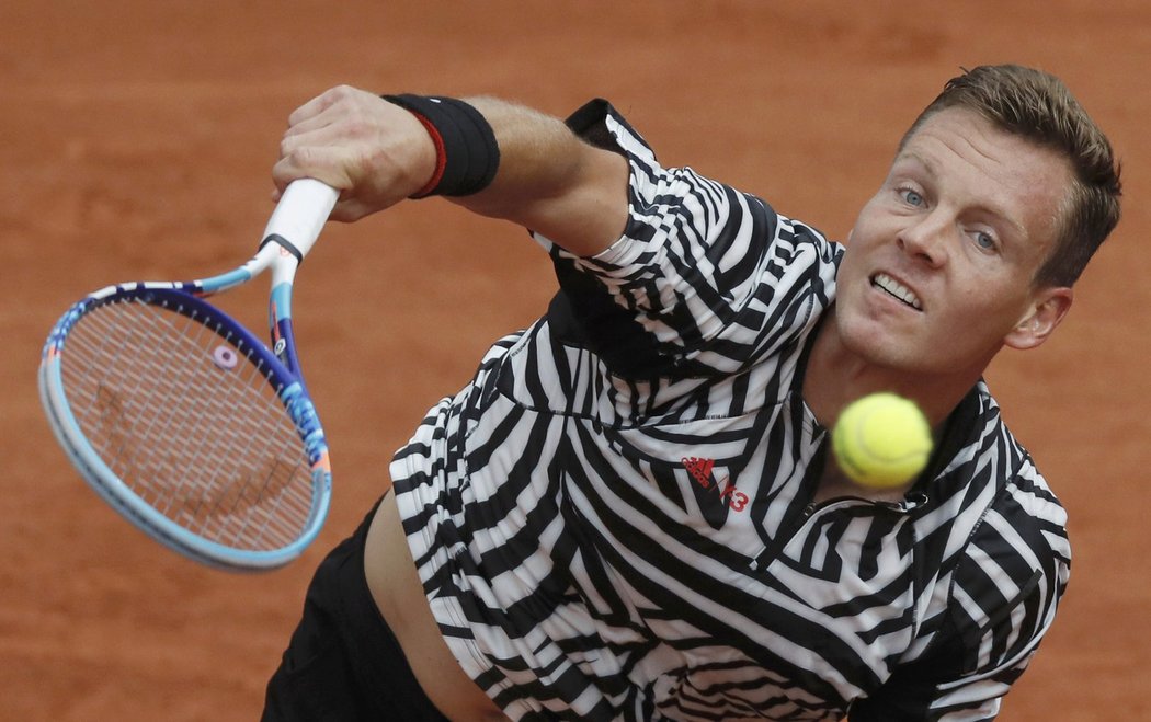 Tomáš Berdych předvedl na French Open nový outfit