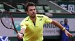 Stan Wawrinka v souboji s Lukášem Rosolem