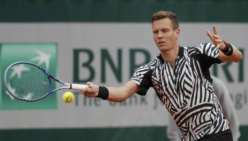 Český tenista Tomáš Berdych na French Open