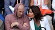 Zinedine Zidane s manželkou na tenisovém French Open