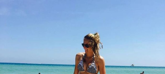 Sexy Kristýna Plíšková odhalila v Miami trochu víc. Vzala si na sebe malé plavky.