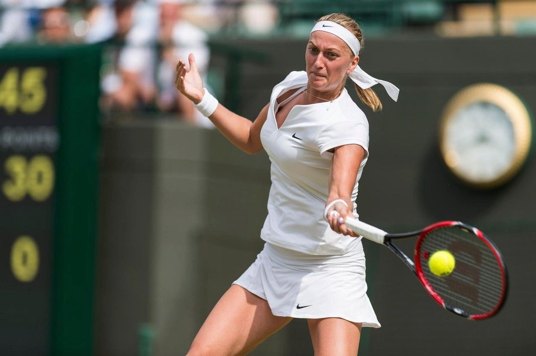 Petra Kvitová bojuje o postup do druhého kola Wimbledonu