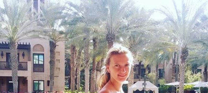 Kvitová si užívá s rodiči v luxusním hotelu v Dubaji.