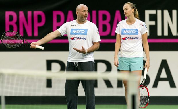 Petra Kvitová na tréninku s Davidem Kotyzou Petra Kvitová na tréninku s Davidem Kotyzou