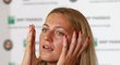Petra Kvitová na tiskové konferenci před začátkem French Open