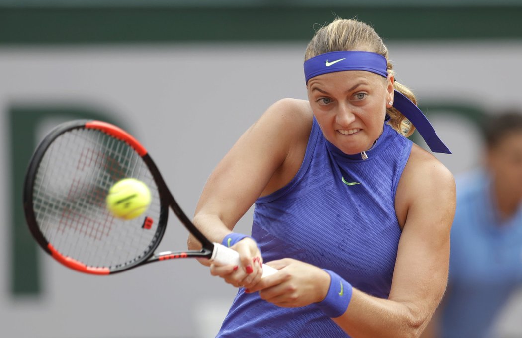 Petra Kvitová bojuje ve druhém kole French Open s Mattekovou-Sandsovou