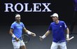 Rafael Nadal a Tomáš Berdych jako deblový pár při Laver Cupu