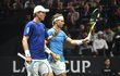 Tomáš Berdych a Rafael Nadal si poprvé při Laver Cupu vyzkoušeli vzájemnou spolupráci při čtyřhře