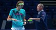 Německý tenista Alexander Zverev se svým trenérem Ivanem Lendlem