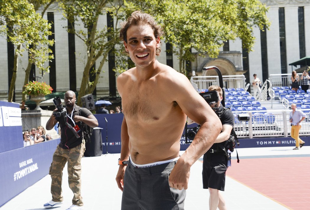 Rafael Nadal si vystoupení v reklamě užíval.