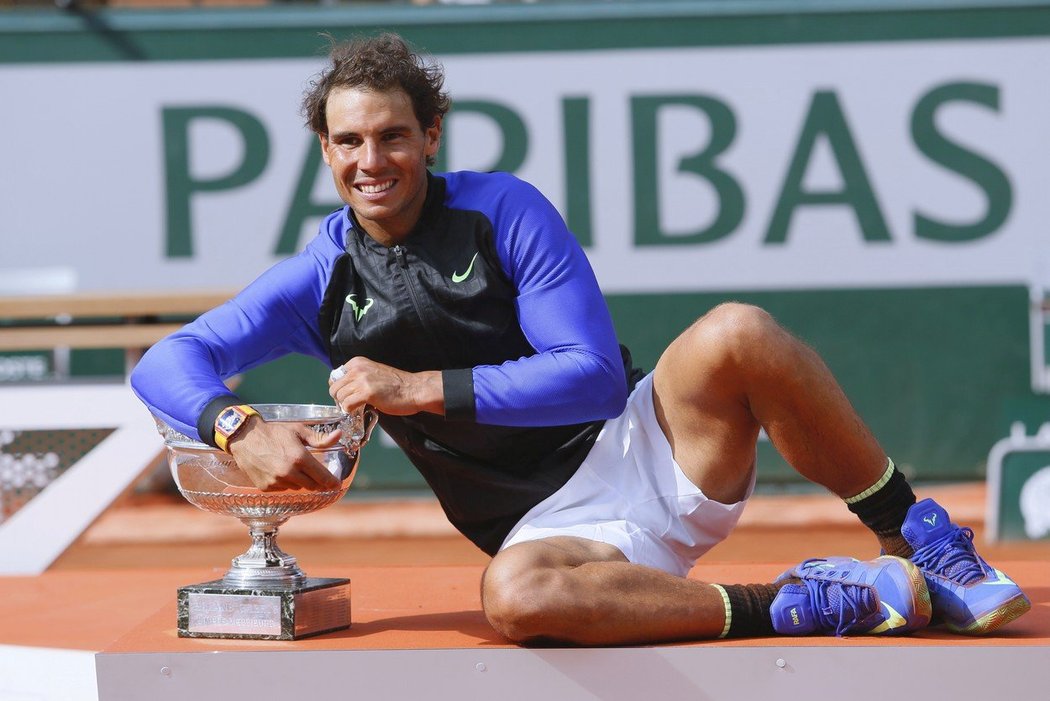 Rafael Nadal je nejlepším tenistou na antuce všech dob