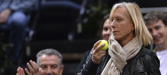 Martina Navrátilová si významná tenisová utkání nenechá ujít