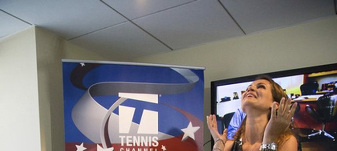 Martina Navrátilová žádá na US Open o ruku svoji přítelkyni Julii Lemingovovou