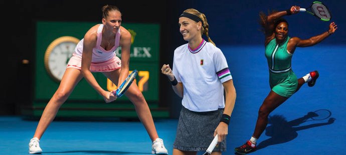 Jakými outfity zaujaly na Australian Open třeba Karolína Plíšková, Petra Kvitová či Serena Williamsová?