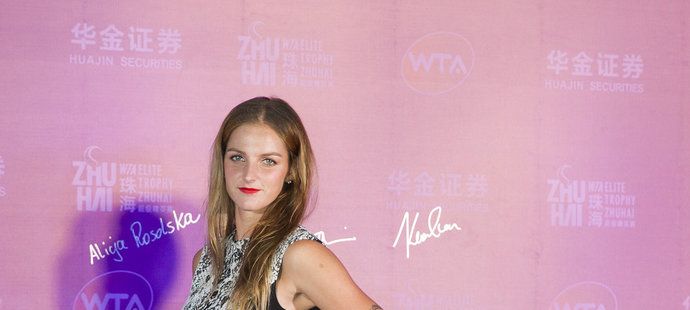 Karolína Plíšková byla na béčkovém turnaji Mistryň v Číně za sexy školačku.