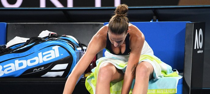 Karolína Plíšková a její bujný dekolt na Australian Open