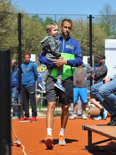 Lukáše Rosola doprovázel na turnaji Prosperita Open v Ostravě i syn André