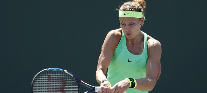 Lucie Šafářová na turnaji v Miami