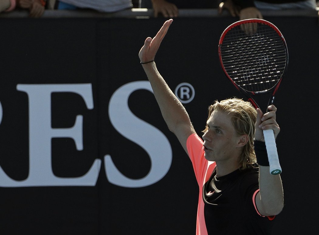 Denis Šapovalov po postupu do druhého kola Australian Open