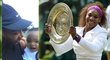 Americká tenistka Serena Williams vzala před startem Wimbledonu ani ne roční dcerku Alexis Olympii na centrkurt, kde jí odvyprávěla pohádku.