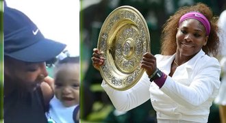 Pohádka pro dcerku na centrkurtu: Serena dojala Wimbledon!