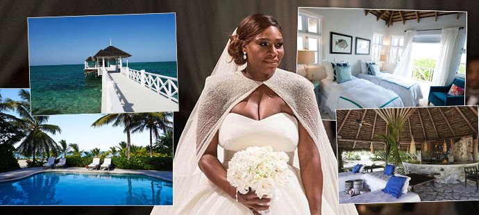 Serena Williamsová si s novomanželem užívá luxusní líbánky