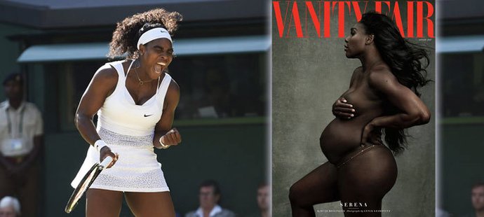 Nahá Serena Williams! Přesto, že je slavná americká tenistka těhotná, nafotila se pro americký magazín jen tak.