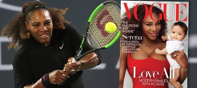 Serena Williams a její dcera poprvé spolu na obálce časopisu