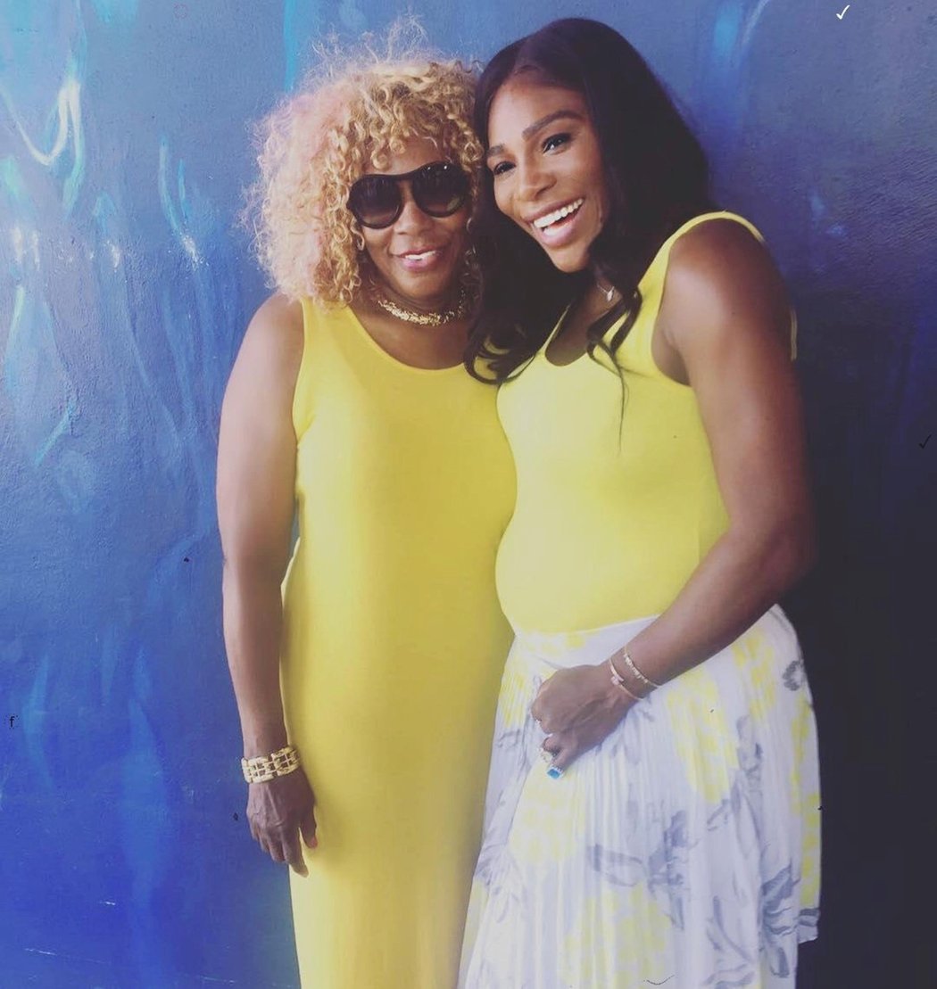 Serena Williamsová se svojí maminkou