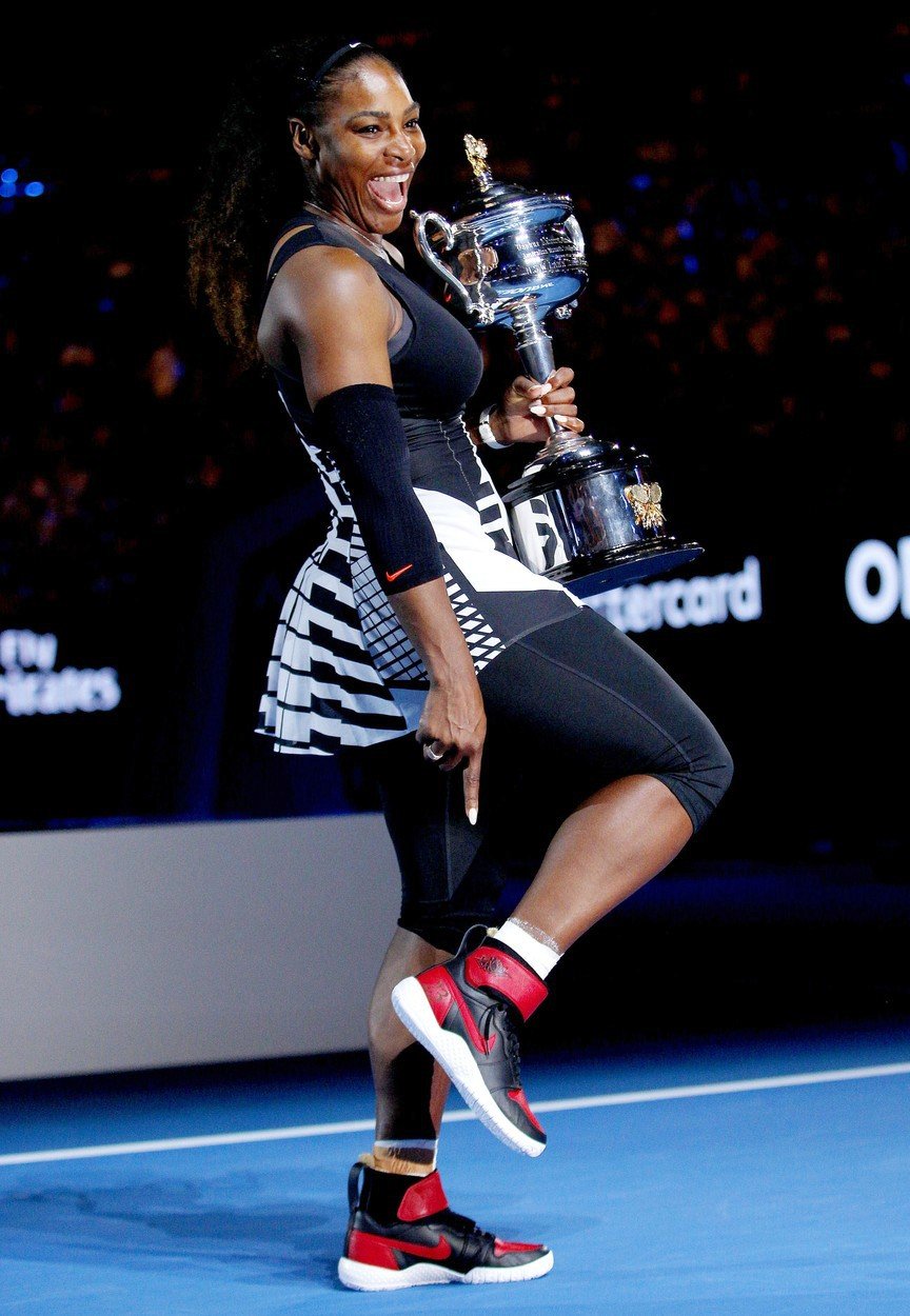 Serena Williams po  triumfu na Australian Open