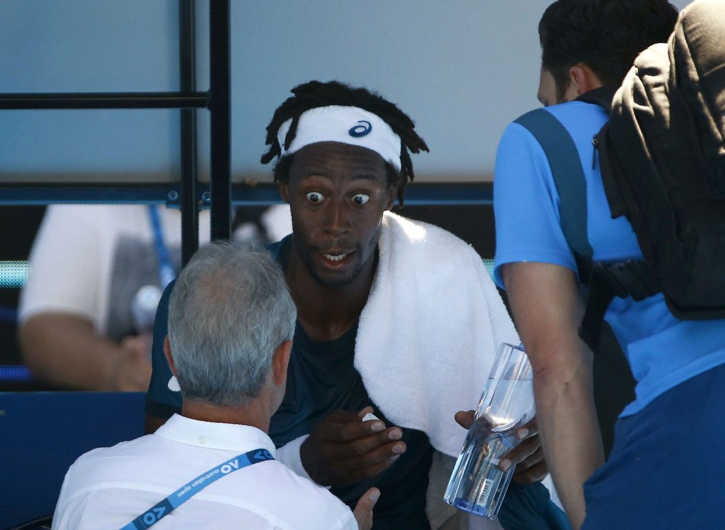 Gäel Monfils v péči lékaře