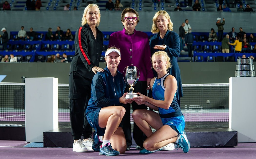 Vítězky Turnaje mistryň s tenisovými legendami Martinou Navrátilovou a Billie Jean Kingovou