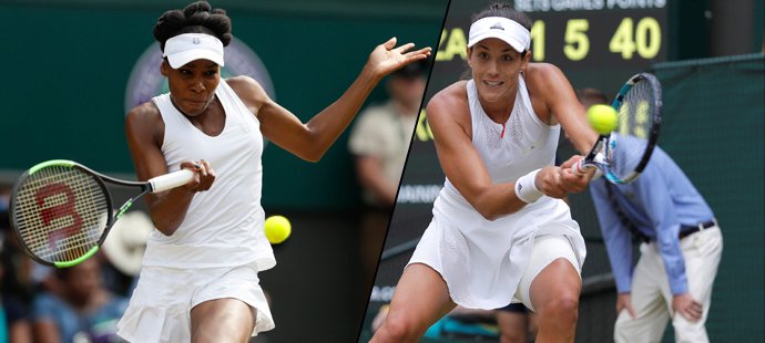 Venus Williamsová hraje ve finále Wimbledonu s Garbiňe Muguruzaovou