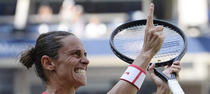 Roberta Vinciová slaví postup do semifinále US Open