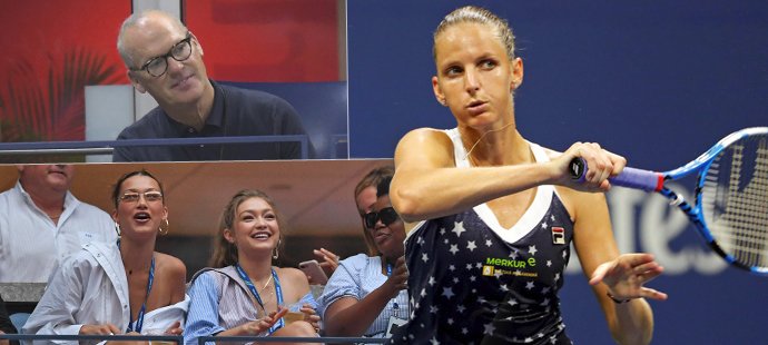 Na zápase Karolíny Plíškové se Serenou Williamsovou na US Open se sešla v hledišti zajímavá společnost