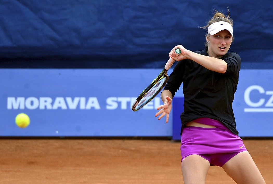 Markéta Vondroušová v akci