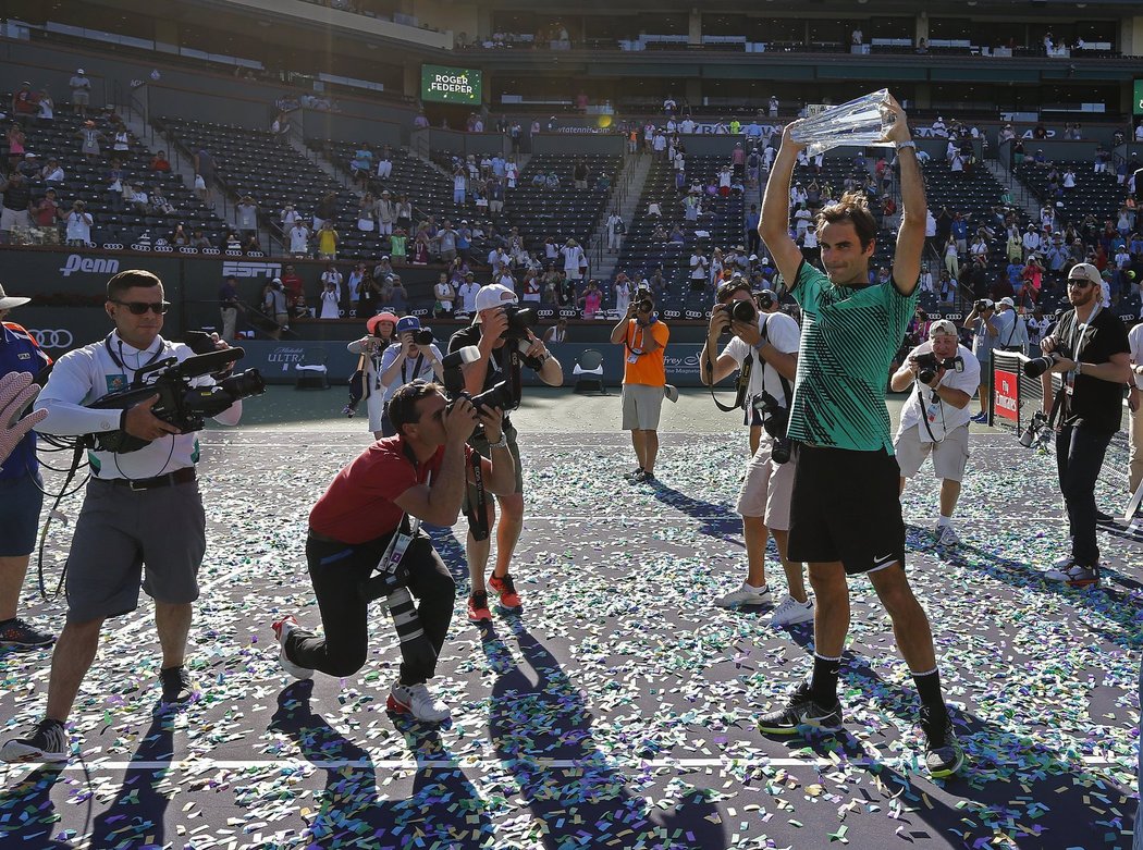 Závěrečná radost v podání Rogera Federera